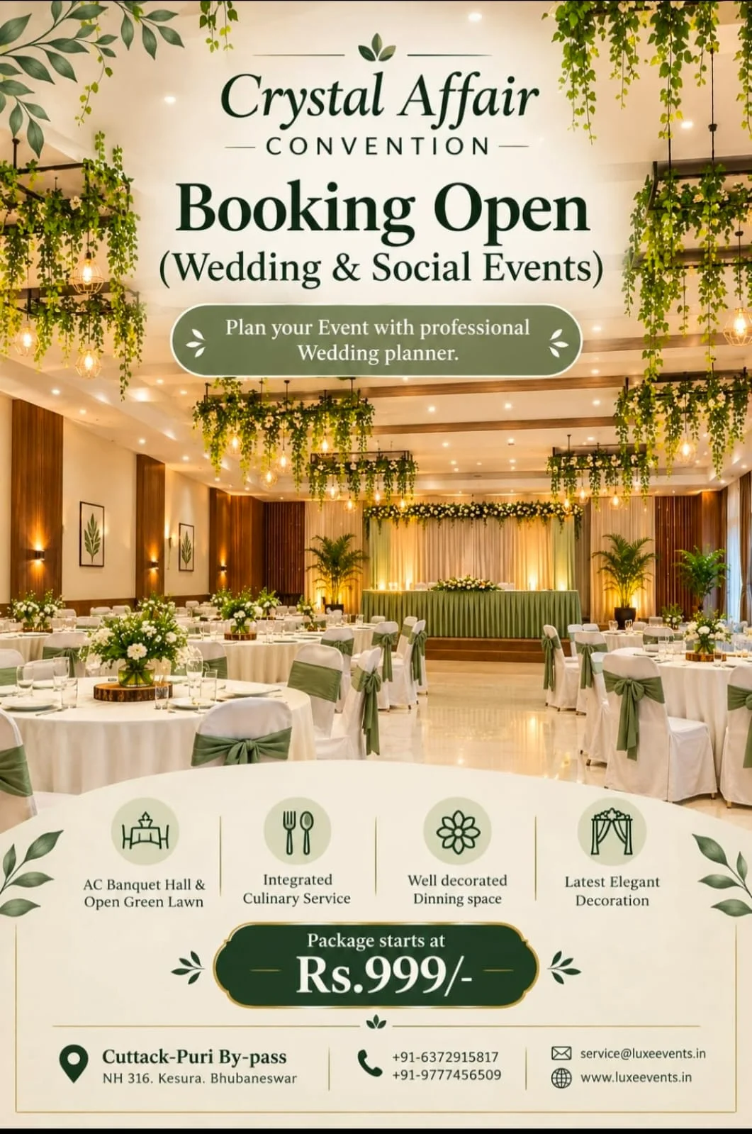 Special seasonal offer from Luxe Events